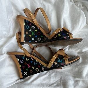 Louis Vuitton monogram Wedges